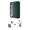 MARSİLYAN™- iPhone 16 Pro Max Kılıf Yankı Yansıma Özel Seri - Siyah Bilvis 3X AR Hayalet Cam Ekran Koruyucu + Raze Metal Kamera Lens - SH