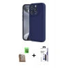 MARSİLYAN™- iPhone 16 Pro Max Kılıf Yankı Yansıma Özel Seri - Siyah Bilvis 3X AR Hayalet Cam Ekran Koruyucu + Raze Metal Kamera Lens - CLTM