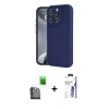 MARSİLYAN™- iPhone 16 Pro Max Kılıf Yankı Yansıma Özel Seri - Siyah Bilvis 3X AR HD Cam Ekran Koruyucu + Raze Metal Kamera Lens - SH