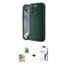 MARSİLYAN™- iPhone 16 Pro Max Kılıf Yankı Yansıma Özel Seri - Siyah Bilvis 3X AR HD Cam Ekran Koruyucu + Raze Metal Kamera Lens - NLGY