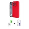MARSİLYAN™- iPhone 16 Pro Max Kılıf Yankı Yansıma Özel Seri - Siyah Bilvis 3X AR HD Cam Ekran Koruyucu + Raze Metal Kamera Lens - BZ