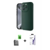 MARSİLYAN™- iPhone 16 Pro Max Kılıf Yankı Yansıma Özel Seri - Siyah Bilvis 3X AR HD Cam Ekran Koruyucu + Raze Metal Kamera Lens - SH