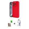 MARSİLYAN™- iPhone 16 Pro Max Kılıf Yankı Yansıma Özel Seri - Siyah Bilvis 3X AR HD Cam Ekran Koruyucu + Raze Metal Kamera Lens - CLTM