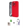 MARSİLYAN™- iPhone 16 Pro Max Kılıf Yankı Yansıma Özel Seri - Siyah Bilvis 3X AR HD Cam Ekran Koruyucu + Raze Metal Kamera Lens - NLGY