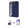 MARSİLYAN™- iPhone 16 Pro Max Kılıf Yankı Yansıma Özel Seri - Siyah Bilvis 5in1 3D Magic Cam Ekran Koruyucu + Siyah Bilvis Titan Kamera Lens