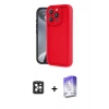 MARSİLYAN™- iPhone 16 Pro Max Kılıf Yankı Yansıma Özel Seri - Siyah Bilvis 5in1 3D Magic Cam Ekran Koruyucu + PVD Metal Kamera Lens - SH