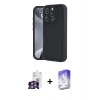 MARSİLYAN™- iPhone 16 Pro Max Kılıf Yankı Yansıma Özel Seri - Siyah Bilvis 5in1 3D Magic Cam Ekran Koruyucu + Bilvis Titan Kamera Lens - GS