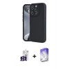 MARSİLYAN™- iPhone 16 Pro Max Kılıf Yankı Yansıma Özel Seri - Siyah Bilvis 5in1 3D Magic Cam Ekran Koruyucu + Bilvis Titan Kamera Lens - TMGI