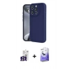 MARSİLYAN™- iPhone 16 Pro Max Kılıf Yankı Yansıma Özel Seri - Siyah Bilvis 5in1 5D Magic Hayalet Cam Ekran Koruyucu + Bilvis Titan Kamera Lens - TMGI