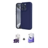 MARSİLYAN™- iPhone 16 Pro Max Kılıf Yankı Yansıma Özel Seri - Siyah Bilvis 5in1 5D Magic Hayalet Cam Ekran Koruyucu + Bilvis Titan Kamera Lens - SH