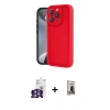 MARSİLYAN™- iPhone 16 Pro Max Kılıf Yankı Yansıma Özel Seri - Siyah Bilvis Hayalet Cam Ekran Koruyucu + Gümüş Bilvis Titan Kamera Lens