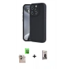 MARSİLYAN™- iPhone 16 Pro Max Kılıf Yankı Yansıma Özel Seri - Siyah Bilvis Hayalet Cam Ekran Koruyucu + Raze Metal Kamera Lens - NLGY