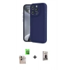 MARSİLYAN™- iPhone 16 Pro Max Kılıf Yankı Yansıma Özel Seri - Siyah Bilvis Hayalet Cam Ekran Koruyucu + Raze Metal Kamera Lens - NLGY