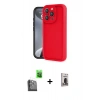 MARSİLYAN™- iPhone 16 Pro Max Kılıf Yankı Yansıma Özel Seri - Siyah Bilvis Hayalet Cam Ekran Koruyucu + Raze Metal Kamera Lens - SH