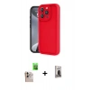 MARSİLYAN™- iPhone 16 Pro Max Kılıf Yankı Yansıma Özel Seri - Siyah Bilvis Hayalet Cam Ekran Koruyucu + Raze Metal Kamera Lens - NLGY