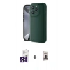 MARSİLYAN™- iPhone 16 Pro Max Kılıf Yankı Yansıma Özel Seri - Siyah Bilvis Hayalet Cam Ekran Koruyucu + Bilvis Titan Kamera Lens - SH