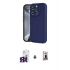 MARSİLYAN™- iPhone 16 Pro Max Kılıf Yankı Yansıma Özel Seri - Siyah Bilvis Hayalet Cam Ekran Koruyucu + Bilvis Titan Kamera Lens - SH
