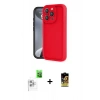 MARSİLYAN™- iPhone 16 Pro Max Kılıf Yankı Yansıma Özel Seri - Siyah Buffer Cam Ekran Koruyucu + Beyaz Raze Metal Kamera Lens