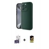 MARSİLYAN™- iPhone 16 Pro Max Kılıf Yankı Yansıma Özel Seri - Siyah Buffer Cam Ekran Koruyucu + Bilvis Titan Kamera Lens - TMGI