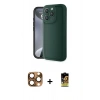 MARSİLYAN™- iPhone 16 Pro Max Kılıf Yankı Yansıma Özel Seri - Siyah Buffer Cam Ekran Koruyucu + Çöl Titanyum Pers Alüminyum Kamera Lens
