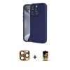 MARSİLYAN™- iPhone 16 Pro Max Kılıf Yankı Yansıma Özel Seri - Siyah Buffer Cam Ekran Koruyucu + Çöl Titanyum Pers Alüminyum Kamera Lens