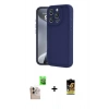 MARSİLYAN™- iPhone 16 Pro Max Kılıf Yankı Yansıma Özel Seri - Siyah Buffer Cam Ekran Koruyucu + Raze Metal Kamera Lens - NLGY