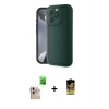 MARSİLYAN™- iPhone 16 Pro Max Kılıf Yankı Yansıma Özel Seri - Siyah Buffer Cam Ekran Koruyucu + Raze Metal Kamera Lens - NLGY