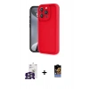 MARSİLYAN™- iPhone 16 Pro Max Kılıf Yankı Yansıma Özel Seri - Siyah Buffer Hayalet Cam Ekran Koruyucu + Bilvis Titan Kamera Lens - GS