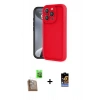 MARSİLYAN™- iPhone 16 Pro Max Kılıf Yankı Yansıma Özel Seri - Siyah Buffer Hayalet Cam Ekran Koruyucu + Raze Metal Kamera Lens - CLTM