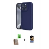 MARSİLYAN™- iPhone 16 Pro Max Kılıf Yankı Yansıma Özel Seri - Siyah Buffer Hayalet Cam Ekran Koruyucu + Raze Metal Kamera Lens - CLTM