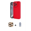 MARSİLYAN™- iPhone 16 Pro Max Kılıf Yankı Yansıma Özel Seri - Siyah Joko Magic 5D Cam + Pers Alüminyum Kamera Lens - CLTM