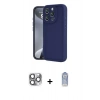MARSİLYAN™- iPhone 16 Pro Max Kılıf Yankı Yansıma Özel Seri - Siyah Joko Magic 5D Cam + Pers Alüminyum Kamera Lens - GI