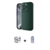 MARSİLYAN™- iPhone 16 Pro Max Kılıf Yankı Yansıma Özel Seri - Siyah Joko Magic 5D Cam + Pers Alüminyum Kamera Lens - GS