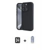 MARSİLYAN™- iPhone 16 Pro Max Kılıf Yankı Yansıma Özel Seri - Siyah Joko Magic 5D Cam + PVD Metal Kamera Lens - SH
