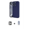MARSİLYAN™- iPhone 16 Pro Max Kılıf Yankı Yansıma Özel Seri - Siyah Joko Magic 5D Cam + PVD Metal Kamera Lens - GS