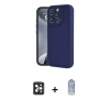 MARSİLYAN™- iPhone 16 Pro Max Kılıf Yankı Yansıma Özel Seri - Siyah Joko Magic 5D Cam + PVD Metal Kamera Lens - SH