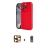 MARSİLYAN™- iPhone 16 Pro Max Kılıf Yankı Yansıma Özel Seri - Siyah Joko Magic 5D Hayalet Cam + Pers Alüminyum Kamera Lens - CLTM
