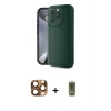 MARSİLYAN™- iPhone 16 Pro Max Kılıf Yankı Yansıma Özel Seri - Siyah Joko Magic 5D Hayalet Cam + Pers Alüminyum Kamera Lens - CLTM