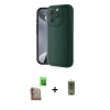 MARSİLYAN™- iPhone 16 Pro Max Kılıf Yankı Yansıma Özel Seri - Siyah Joko Magic 5D Hayalet Cam + Çöl Titanyum Raze Metal Kamera Lens