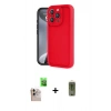 MARSİLYAN™- iPhone 16 Pro Max Kılıf Yankı Yansıma Özel Seri - Siyah Joko Magic 5D Hayalet Cam + Natural Grey Raze Metal Kamera Lens