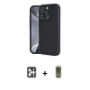 MARSİLYAN™- iPhone 16 Pro Max Kılıf Yankı Yansıma Özel Seri - Siyah Joko Magic 5D Hayalet Cam + PVD Metal Kamera Lens - GS