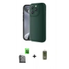 MARSİLYAN™- iPhone 16 Pro Max Kılıf Yankı Yansıma Özel Seri - Siyah Joko Magic 5D Hayalet Cam + Raze Metal Kamera Lens - SH
