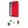 MARSİLYAN™- iPhone 16 Pro Max Kılıf Yankı Yansıma Özel Seri - Siyah Joko Magic 5D Hayalet Cam + Raze Metal Kamera Lens - SH