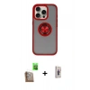 MARSİLYAN™- iPhone 16 Pro Max Kılıf Yörünge Çizgi - Siyah Bilvis 3D Cam Ekran Koruyucu + Çöl Titanyum Raze Metal Kamera Lens