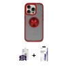 MARSİLYAN™- iPhone 16 Pro Max Kılıf Yörünge Çizgi - Siyah Bilvis 3X AR HD Cam Ekran Koruyucu + Bilvis Titan Kamera Lens - GS
