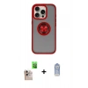 MARSİLYAN™- iPhone 16 Pro Max Kılıf Yörünge Çizgi - Siyah Joko Magic 5D Cam + Raze Metal Kamera Lens - NLGY