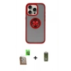 MARSİLYAN™- iPhone 16 Pro Max Kılıf Yörünge Çizgi - Siyah Joko Magic 5D Hayalet Cam + Raze Metal Kamera Lens - CLTM
