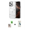 MARSİLYAN™- iPhone 16 Pro Max Kılıf Yörünge Form - Şeffaf Pasifik Cam Ekran Koruyucu + Raze Metal Kamera Lens - NLGY