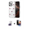 MARSİLYAN™- iPhone 16 Pro Max Kılıf Yörünge Form - Siyah 3D Antistatik Mat Seramik Nano Ekran Koruyucu + Bilvis Titan Kamera Lens - TMGI