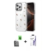 MARSİLYAN™- iPhone 16 Pro Max Kılıf Yörünge Form - Siyah Bilvis 3X AR HD Cam Ekran Koruyucu + Raze Metal Kamera Lens - SH